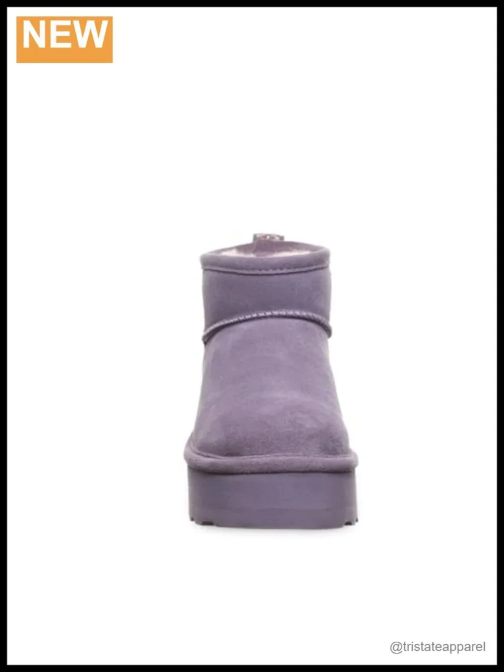 Women's Suede Ankle Boots | Slip On Winter Booties | Wool Blend Lining |